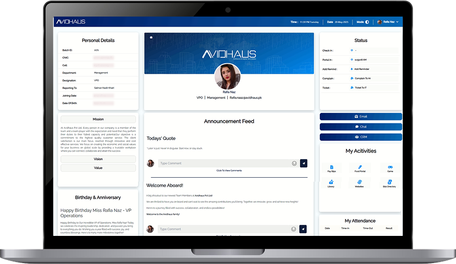 HRMS Dashboard